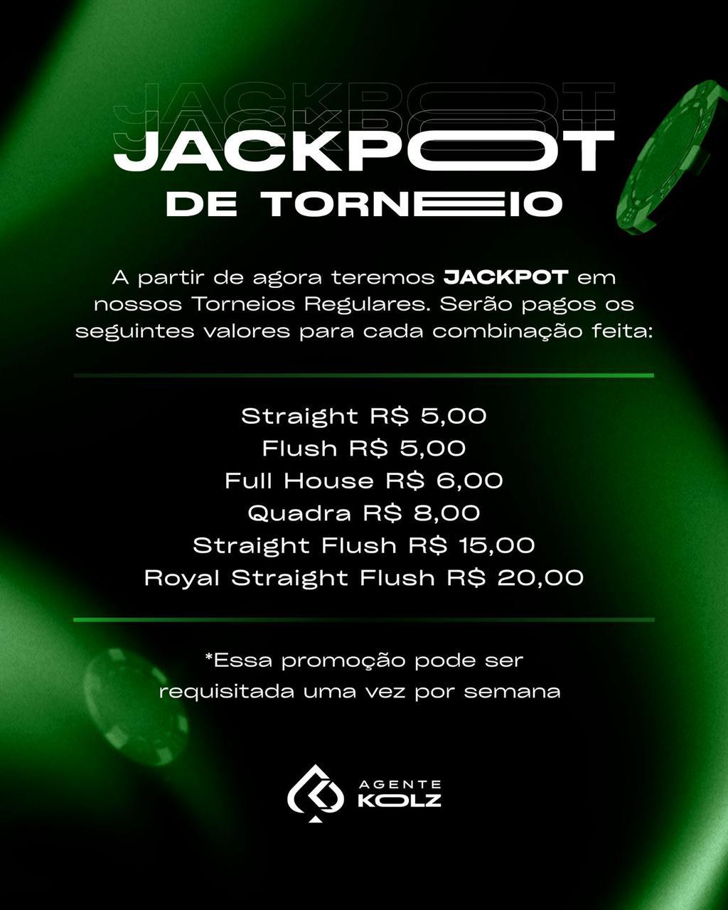 Jackpot de Torneio - Torneios